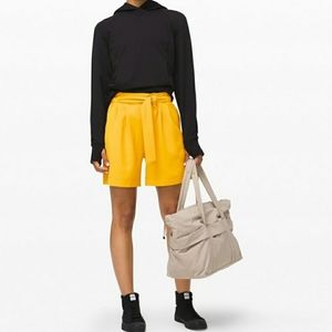 Lululemon NWT Mustard Yellow Noir 5.5" Shorts